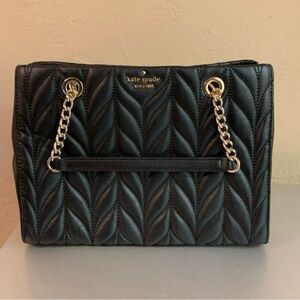 Kate Spade Black Briar Crossbody Quilted Chain Shoulder Bag